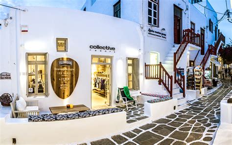 luxury shopping in mykonos